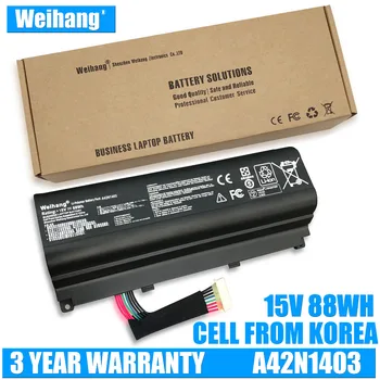 

Weihang Korea Cell 15V 88WH Laptop Battery for ASUS ROG G751JY G751JM G751JT GFX71JY GFX71JT A42N1403 A42LM93 4ICR19/66-2