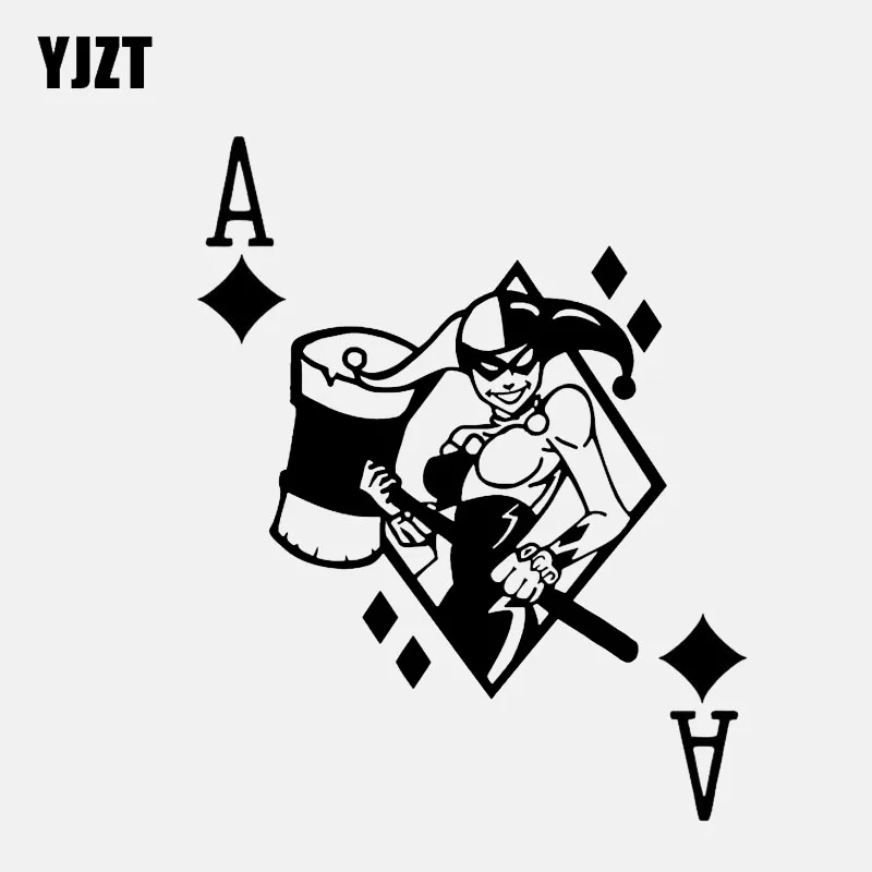 YJZT 13 1*16 3 см Queen Sexy Joker Poker Decor виниловый стикер для моделирования автомобиля