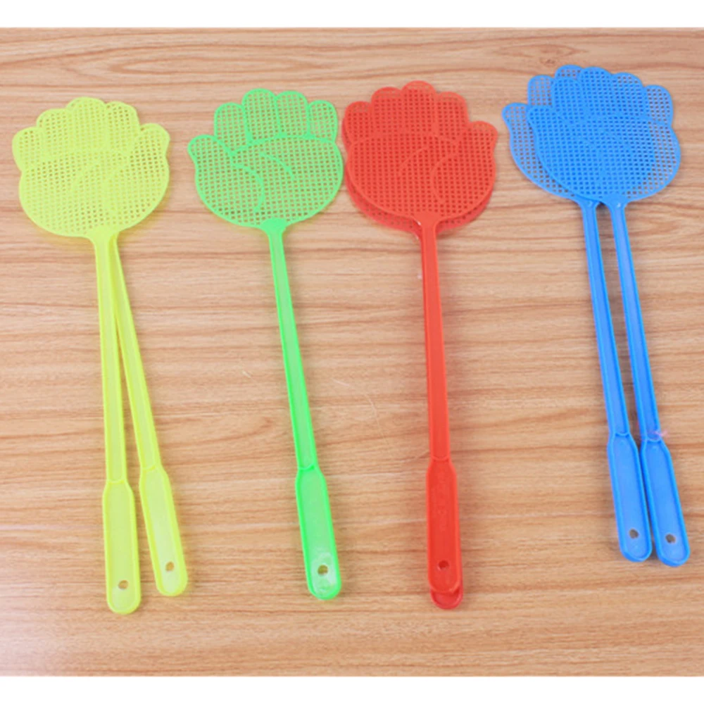 10PCS Palm Flyswatter Pest Control Mosquito Bug Hand Pattern Fly