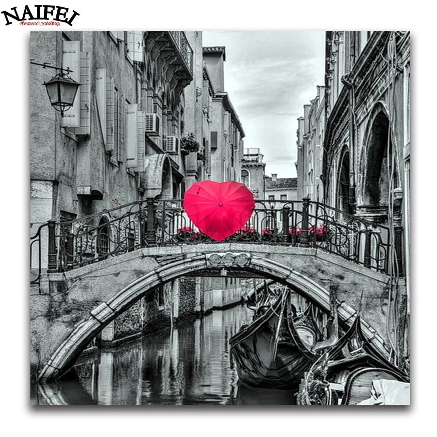 

5D DIY Diamond painting"bridge,umbrella"diamond embroidery diamond Cross Stitch full full Rhinestone mosaic home decoration gift