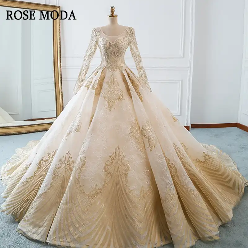gold lace bridesmaid dress