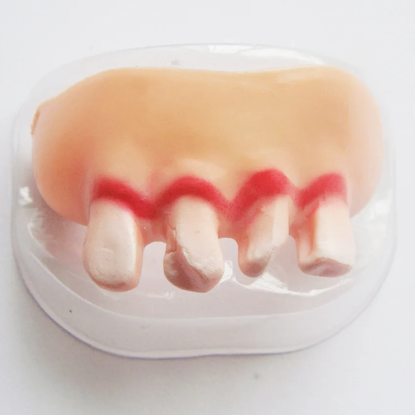 Dentes de Dentadura Dia das Bruxas Vampiro Piadas Práticas Interessante Brincadeira Horror Diversão Shocker Novidade Gadgets Dentes Dentadura Engraçado 100 Pçs 6 Cheap Brincadeiras e piadas