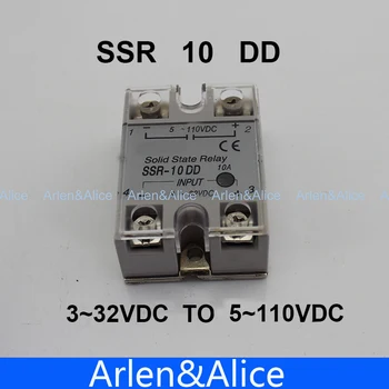 

10DD SSR input 3~32VDC load 5~110VDC DC single phase DC solid state relay
