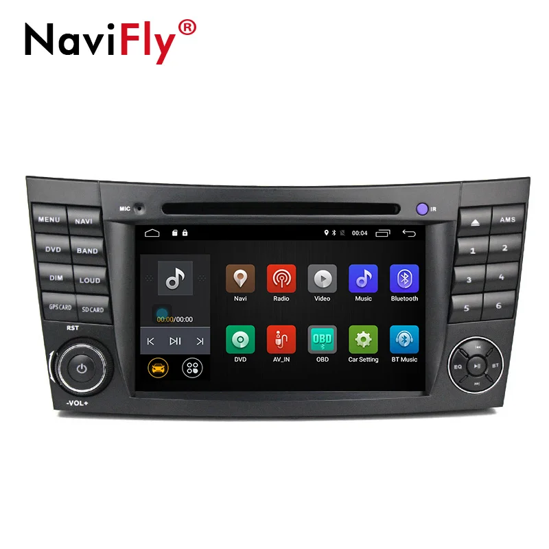 Perfect Quad Core 2DIN Android 7.1 Car DVD player radio audio for Mercedes/Benz E Class W211 CLK/W209 w219 with GPS Navi 4G wifi BT RDS 1