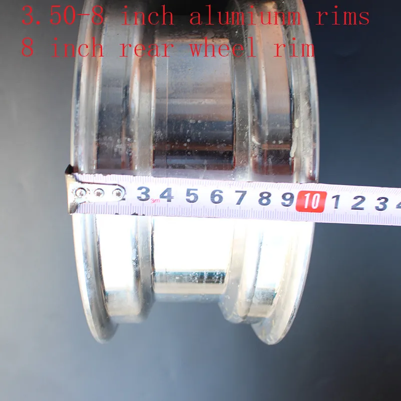 Size 3.50-8'' rear rims Monkey Bike Small Motorcycle Wheel Modified 8 Inch Electroplated hub Adaptable 130/50-8 tire tyre