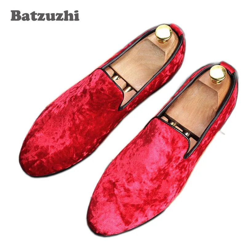 Vermelho De Preto À Casuais Feitos Mão Personalidade vermelho Respiráveis Sapatos Vestido Luxo Dos Couro Homens Masculina Confortáveis Loafers Festa TgRxK