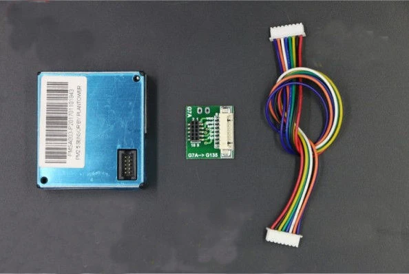 Tanie Wysoce precyzyjny czujnik cyfrowy planpower pm2, 5 PMS7003 G7 z płytka przyłączeniowa i kabel PM2.5 czujnik laserowy