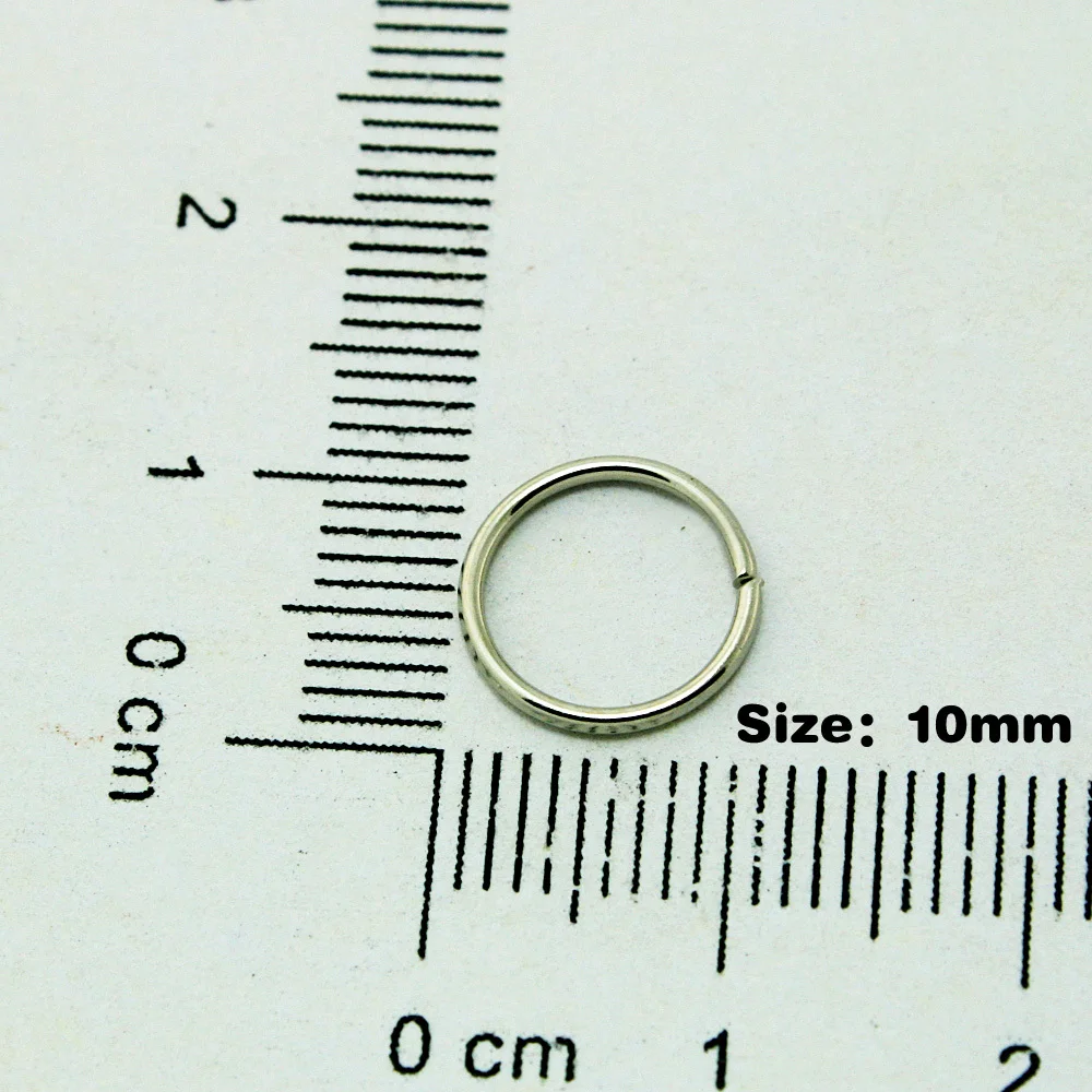

0.9X10MM 2600Pcs/lot White Open Jump Rings for charms