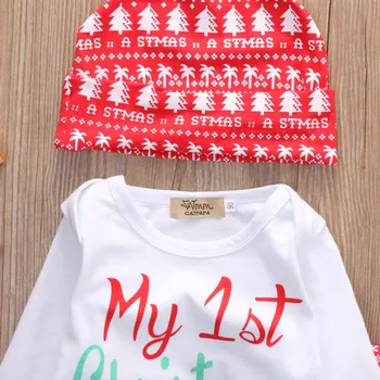 New Christmas 3PCS Outfits Set Baby Boy And Girls 2