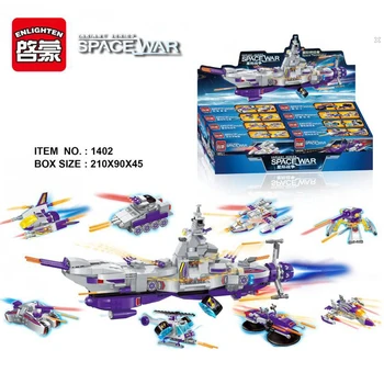 

683Pcs 8 In 1 SWAT for Warship Bricks Fight Models Military Ship DIY Model Building Blocks Kits Boys Gifts Kids Fun