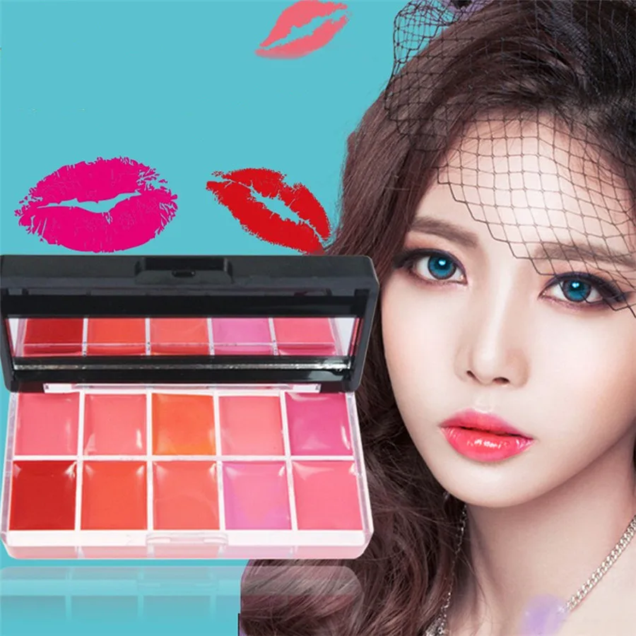 

New Arrival 10 Colors Beauty Make Up Lipsticks Moisturizer LipsticksWaterproof Pigmented Cosmetic Set Maquiagem Rouge A Levre