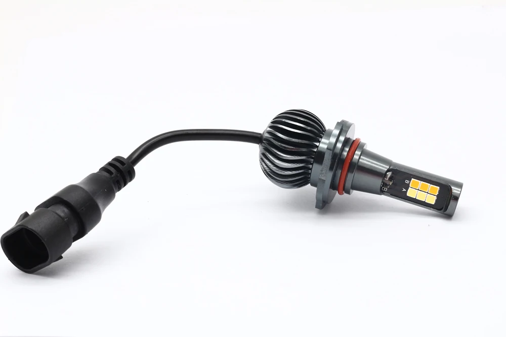 Dual Color Change Headlight H7 H4 LED Fog Light Bulb 6000k White 3000K Yellow H1 H3 H8 H11 9005 9006 880 12V 20W LED Headlights (30)