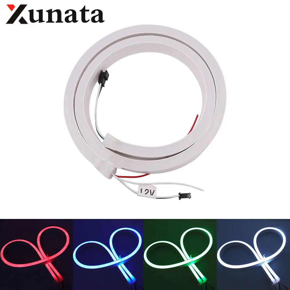 

Neon 2019 DC5V DC12V Full Color Neon Light SK6812 60Leds/m WS2811 RGB Plane Neon Light Sign IP67 Wateproof Rope Tape Luz Neon
