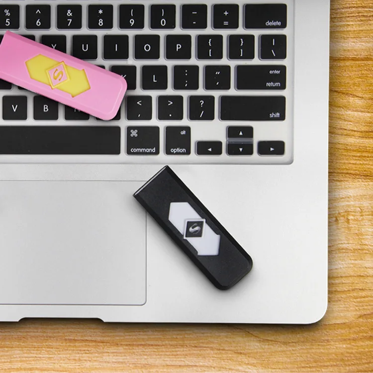 USB Электронная аккумуляторная батарея беспламенная Автомобильная зажигалка без