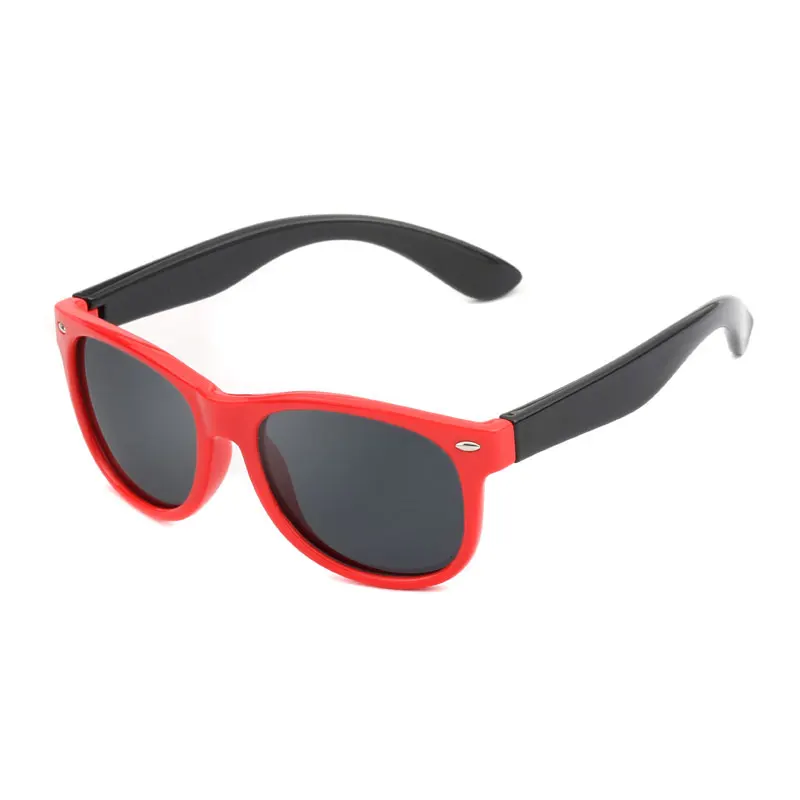 JIANGTUN Роскошные Мальчики Девочки Дети солнцезащитные очки поляризованные Брендовая Дизайнерская обувь зеркало UV400 Дети солнцезащитные очки Óculos De Sol Gafas - Цвет линз: Redblack