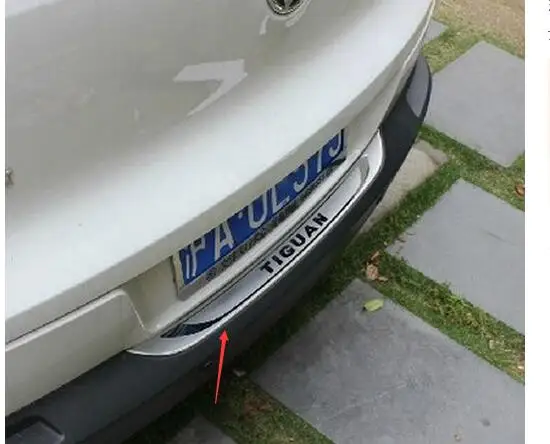 

Rear Trunk trim rear bumper plate molding lid outside Fit For VW TIGUAN 2010 2011 2012 2013 2014 Stainless Steel 1pc
