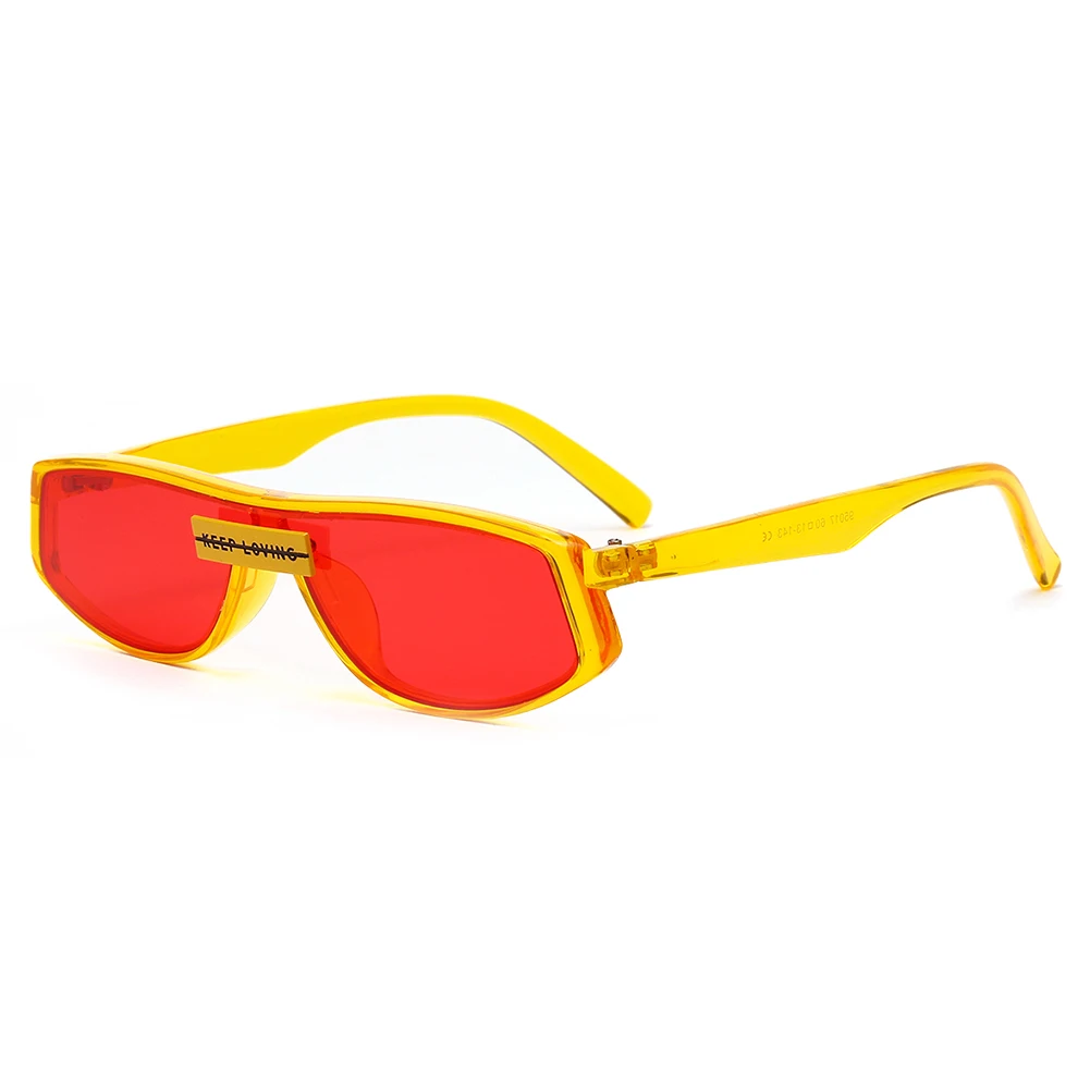 OVZA винтажные панк Солнцезащитные очки для женщин брендовые Дизайнерские мужские солнцезащитные очки, Ретро стиль UV400 Роскошные готические очки высокого качества S0066 - Цвет линз: Красный