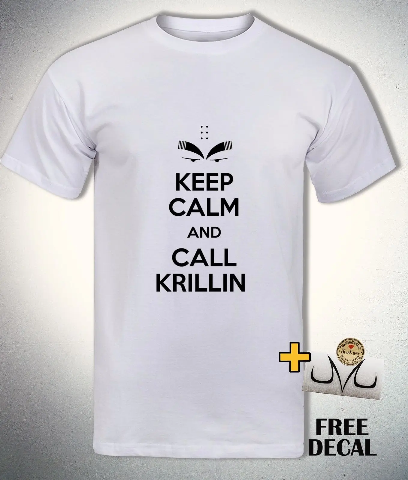 

DBZ Keep Calm And Call Krillin T Shirt, Funny Dragon Ball Z, Anime Manga Top Men Free shipping tshirt Harajuku Tops Fashion
