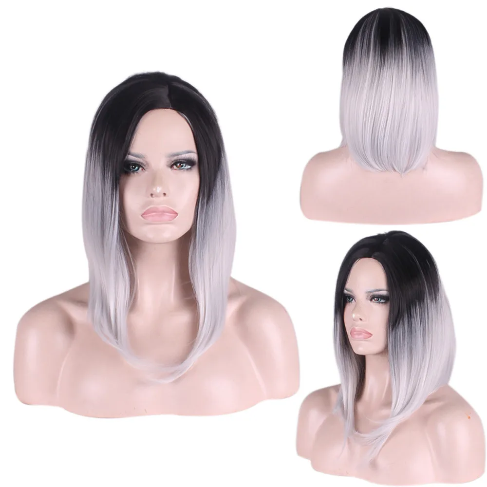 100% Brand New and High Quality! 38CM Cosplay Woman Natural Party Wig Short Full Lace Hair Fashion Synthetic Wig Gift dropship 100% Brand New and High Quality! 38CM Cosplay Woman Natural Party Wig Short Full Lace Hair Fashion Synthetic Wig Gift dropship