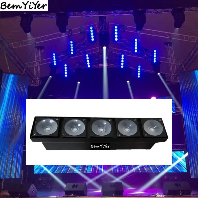 4 шт./лот 5x30 Вт led COB Блиндер линейная мойка бар матричный свет/RGB 1/DMX/мастер