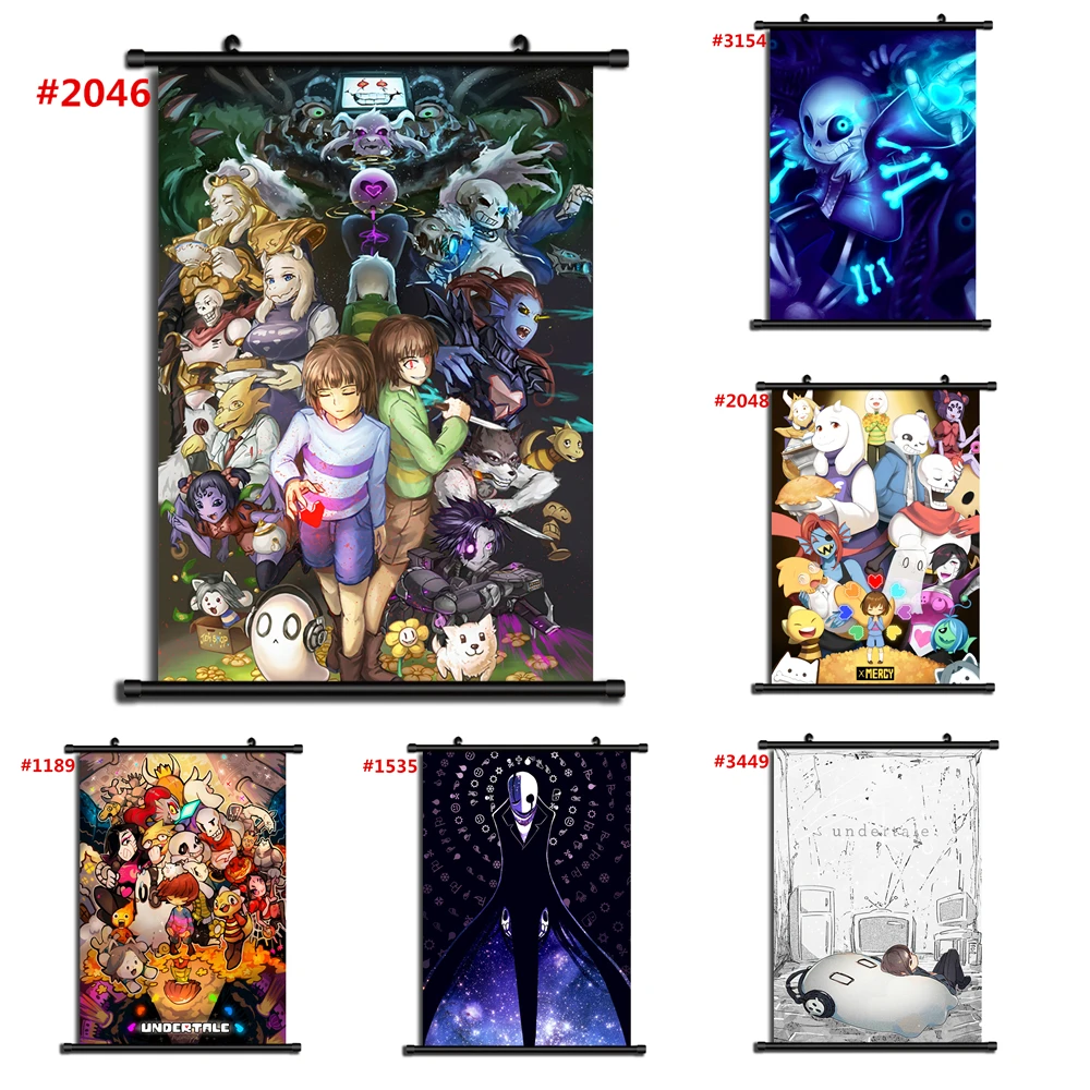 3449 Japan Anime Undertale Wall Scroll Home Decor cosplay