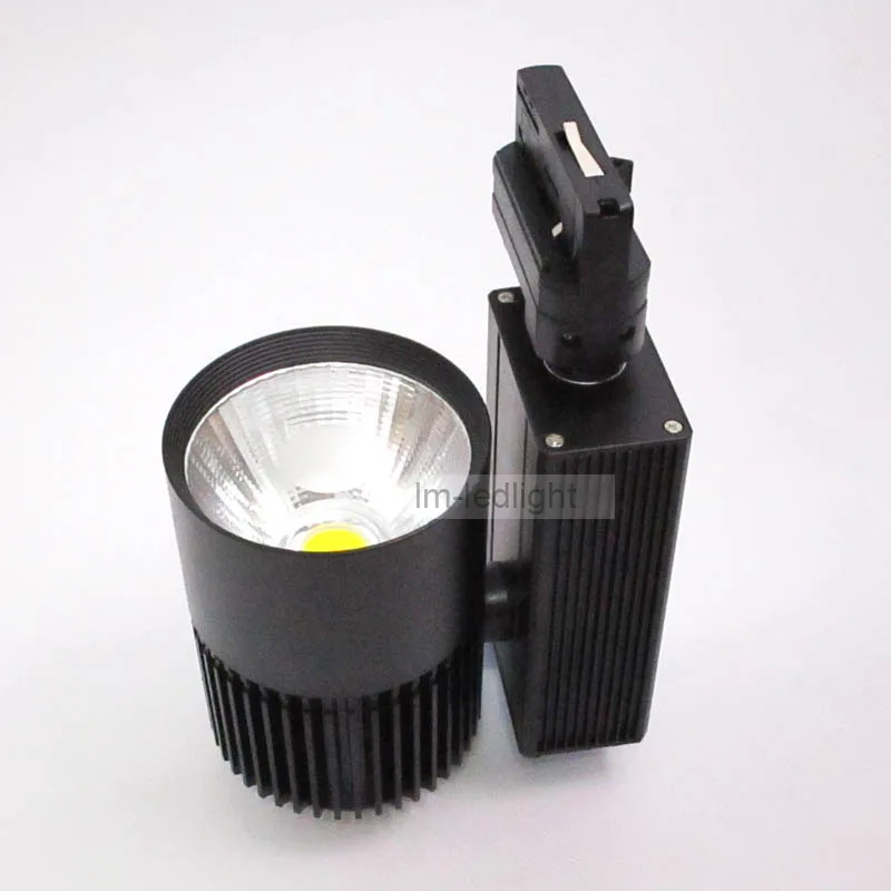 

0-10V dimmable track lamp 20w 4 wire 3 phase in black white track head 20pcs warm/ day/ pure white track light led free shipping
