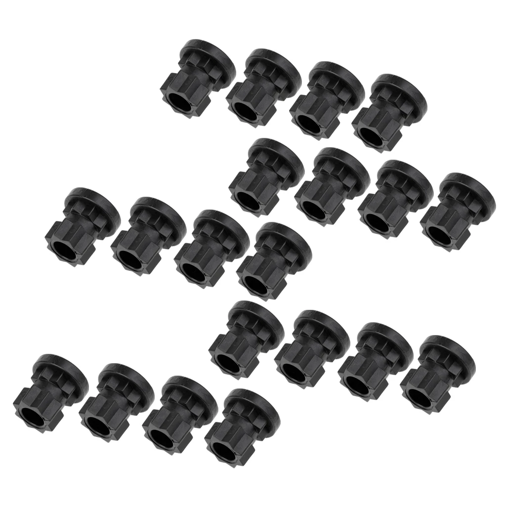 Pack 20 Nylon 22mm/7/8' Ram Post Mount Track Mount Base Replacement for Kayak Boat Fishing Rod Mount