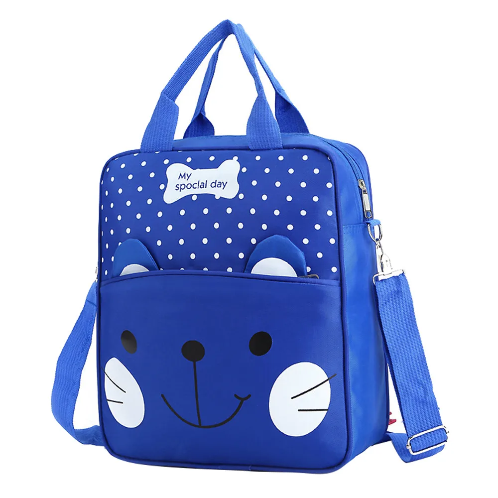 Прекрасный кот детский школьный рюкзак мультфильм водонепроницаемый рюкзаки/дети детский сад рюкзак/детские школьные сумки/ранец для мальчиков и девочек - Цвет: royal blue