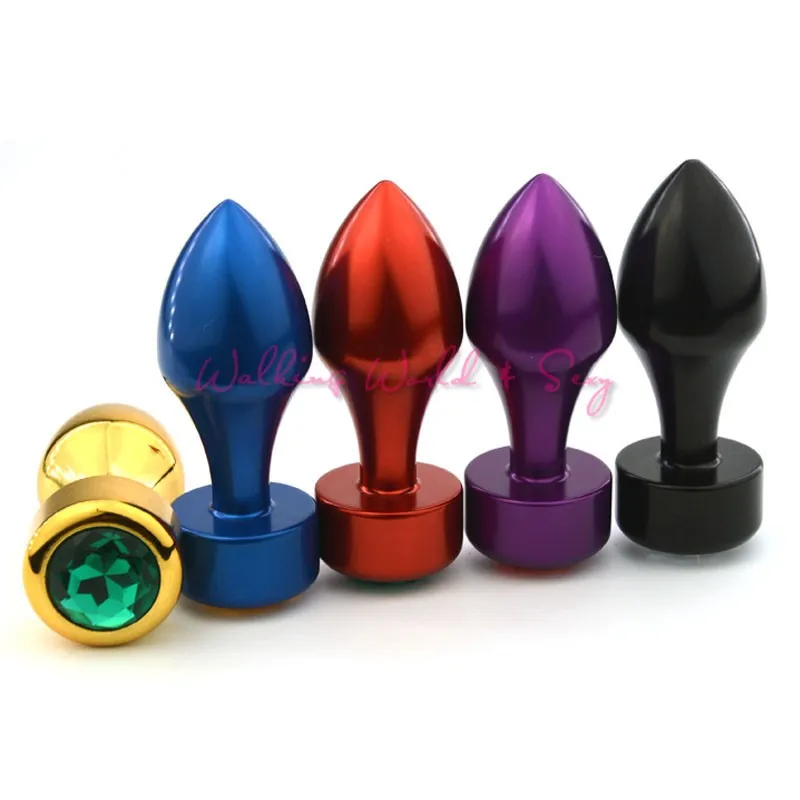 Unisex 7.8x2.8CM Stainless Steel Anal Plug Metal Anal Sex Toys Jewelry Butt Plug Anus Insert Stopper Sex Products For Women Men (10)