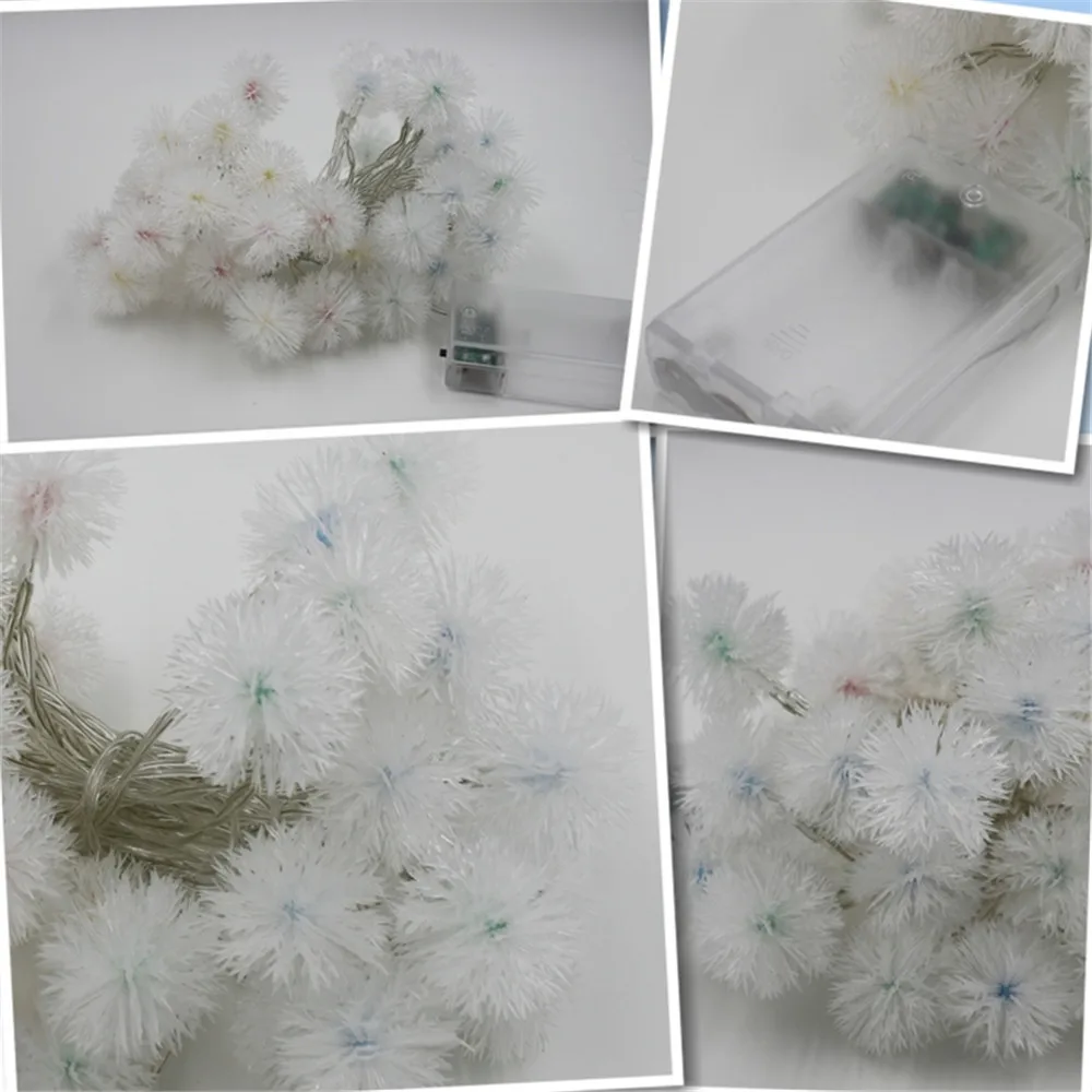 Christmas Party and events holiday decoration snowball led string lights (14)