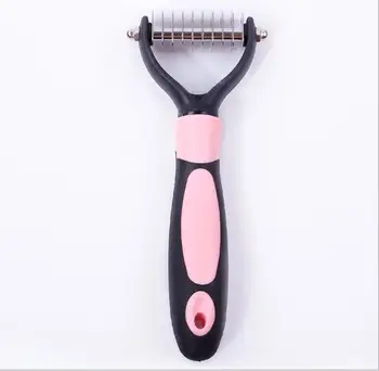 

100 Pcs/Lot wholesale Pet Grooming Undercoat Rake Comb Dematting Tool Dog Cat Brush Detachable Hair Shedding Trimming