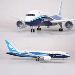 47 см игрушечные модели самолетов Boeing B787 Dreamliner модель самолета со светом и колеса 1/130 масштабная модель полученная литьем под давлением