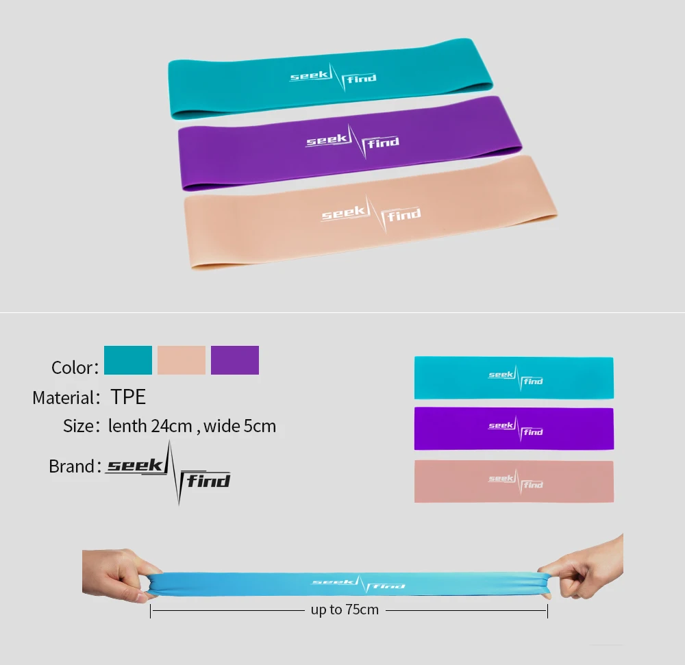 TPR Resistance Bands Rubber Band Workout Fitness Gym Equipment Rubber Loops Yoga Gym Strength Training Athletic Elastic Bands