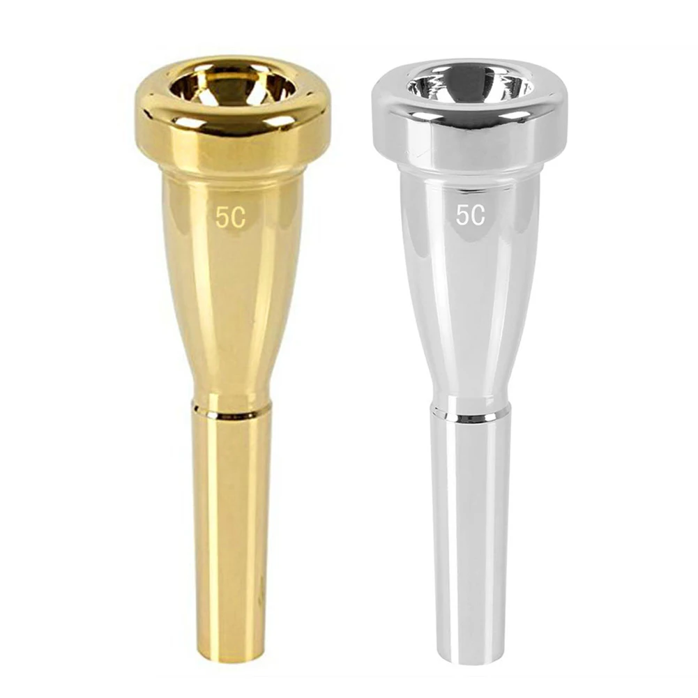 

Professional Music Trumpet Silver Gold Meg 5C Size Metal Trumpet Mouthpiece For High Register And Also C Trumpet Accessaries