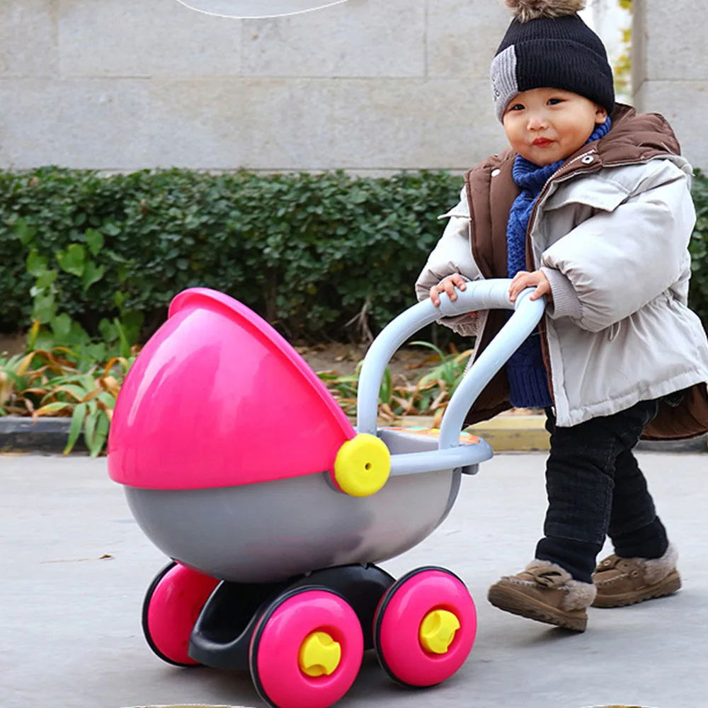 baby stroller walker toy anti-rollover learning standing walking baby trolley multi-function with music  learning walking toy c