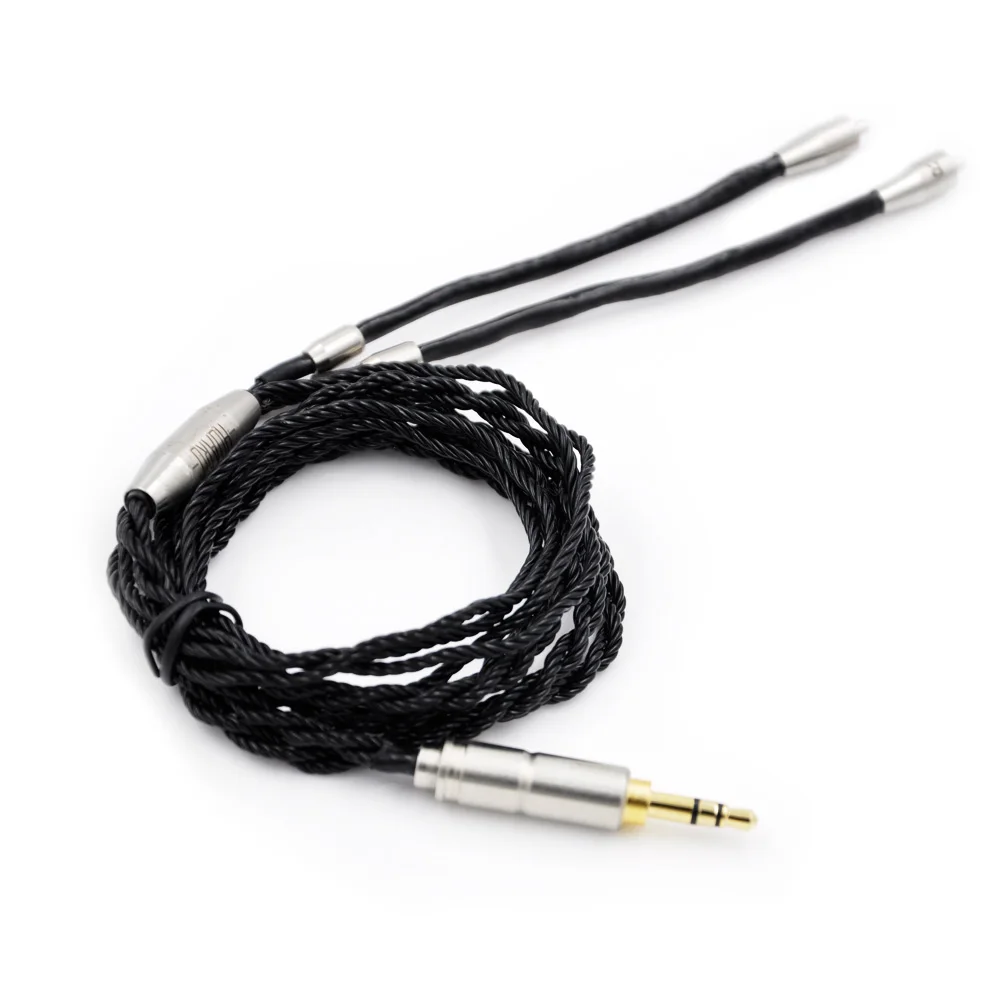 

Pure Silver Cable 8 Core Upgrade Silver Sterling Cable With MMCX for Shure LZ A4 A3S SE846 UE900 Headset Audio FSX-005