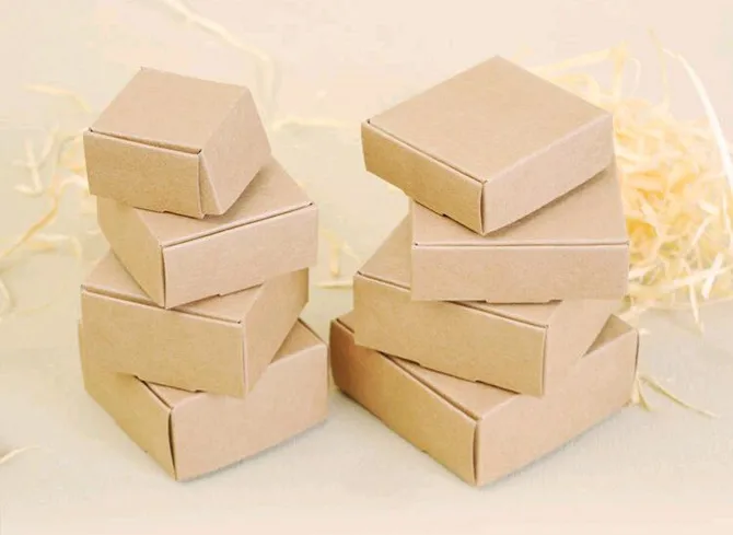 Картонная мини-коробка 9 размеров DIY крафт-бумага коробка мыльница Ювелирная упаковка подарочная коробка 50 шт./лот PP060501