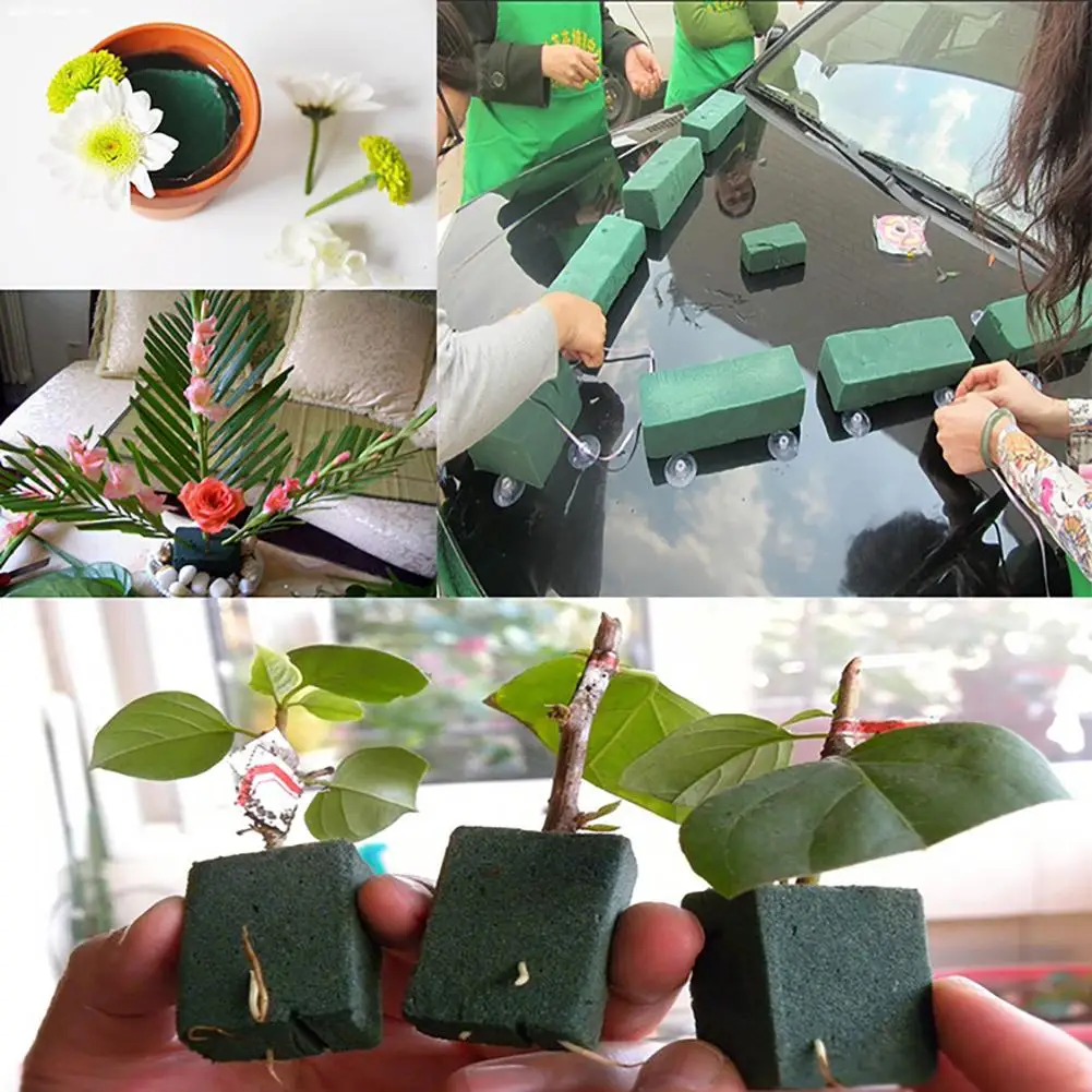 

1Pcs Flower Holder Floral Foam Brick Block For Artificial Flower Wedding Florist Arranging Design DIY Crafts Garden Supplies