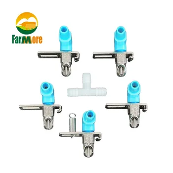 

5 Set Automatic Rabbit Drinking Waterer Feeder Pet Husbandry Equipment Automatic Drinker Nipple Drinker