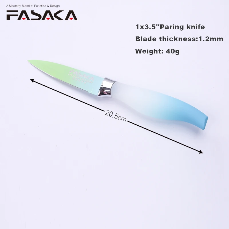 FASAKA кухонные ножи из нержавеющей стали 3 шт набор ножей с 8 ''дюймовым шеф