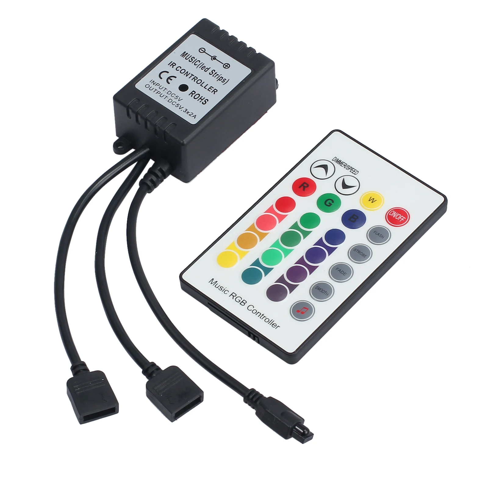 Proster 2 шт. для музыкального пульта дистанционного управления USB TV подсветка RGB