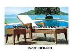 Модные ротанг, лежащий стул Защита от солнца лежак Настольный набор отдых на открытом воздухе лежа диван кровать качели бассейн Мебель