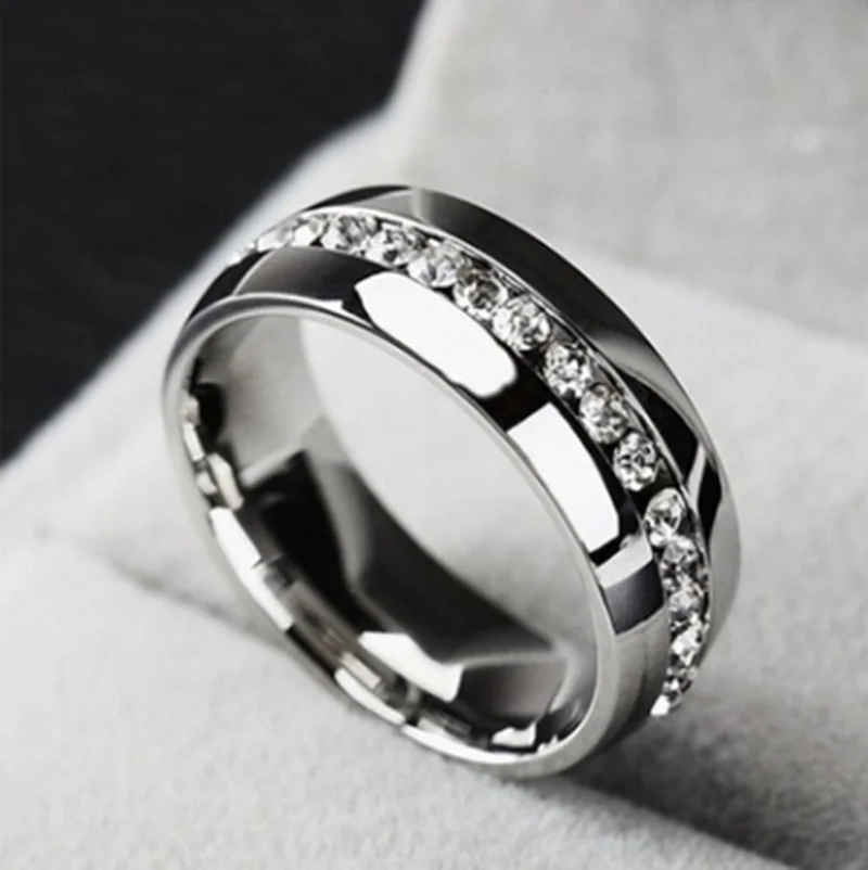 

2018 New Fashion Daily Wear Rings Round Top Quality Lead & Nickel Free Black Color Stainless Steel Men Party Rings