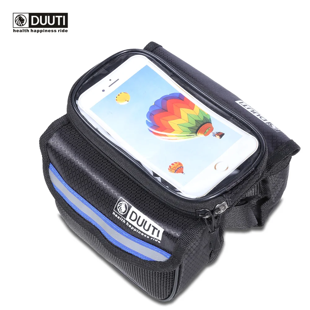 DUUTI Touchscreen Cycling Bike Bag Front Tube Bag Phone Case Pannier