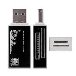 Горячая Распродажа USB 2,0 все в 1 Multi чтения карт памяти для картридер 2 микро-sd TF M2 MMC MS PRO DUO