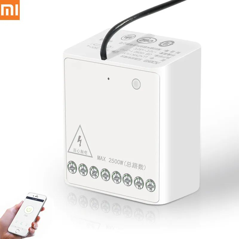 Original Xiaomi Mijia Aqara Eigenstone Two-way Control Module Wireless Relay Controller 2 Channels Work For Mijia Home Kit