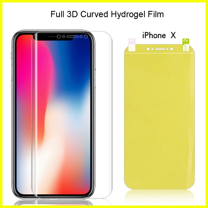 

Full Coverage For iPhone X XR XS Max 8 Plus Hydrogel Film Soft TPU Screen Protector For iPhone 7 Plus Back or Front Film