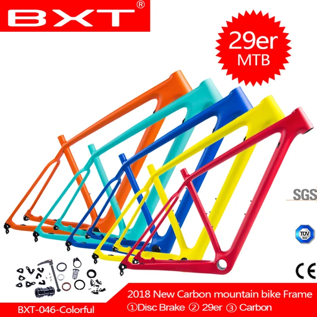 Special Price NEW colorful carbon mtb bikes frame 29er carbon mountain bicycle frames PF30 142*12 or 135*9mm cycling frame disc brake Special Price NEW colorful carbon mtb bikes frame 29er carbon mountain bicycle frames PF30 142*12 or 135*9mm cycling frame disc brake
