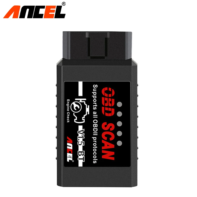 

Ancel OBD2 Scanner Diagnostic Tool ELM327 Bluetooth V1.5 Supports Android With PIC18F25K80 ELM 327 Diesel Cars Code Scanner