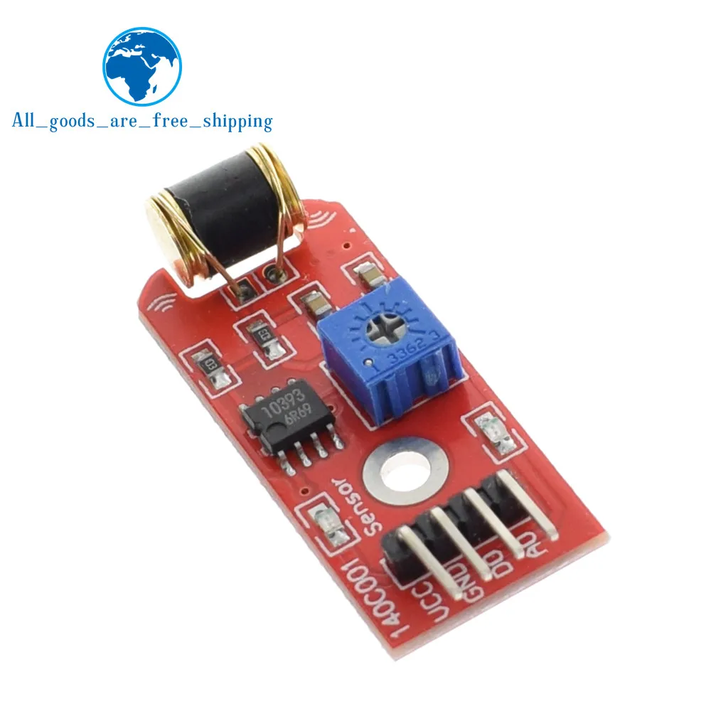 

TZT 801s Shake vibration Sensor Module For Arduino Open Source LM393 3-5VDC TT Logic